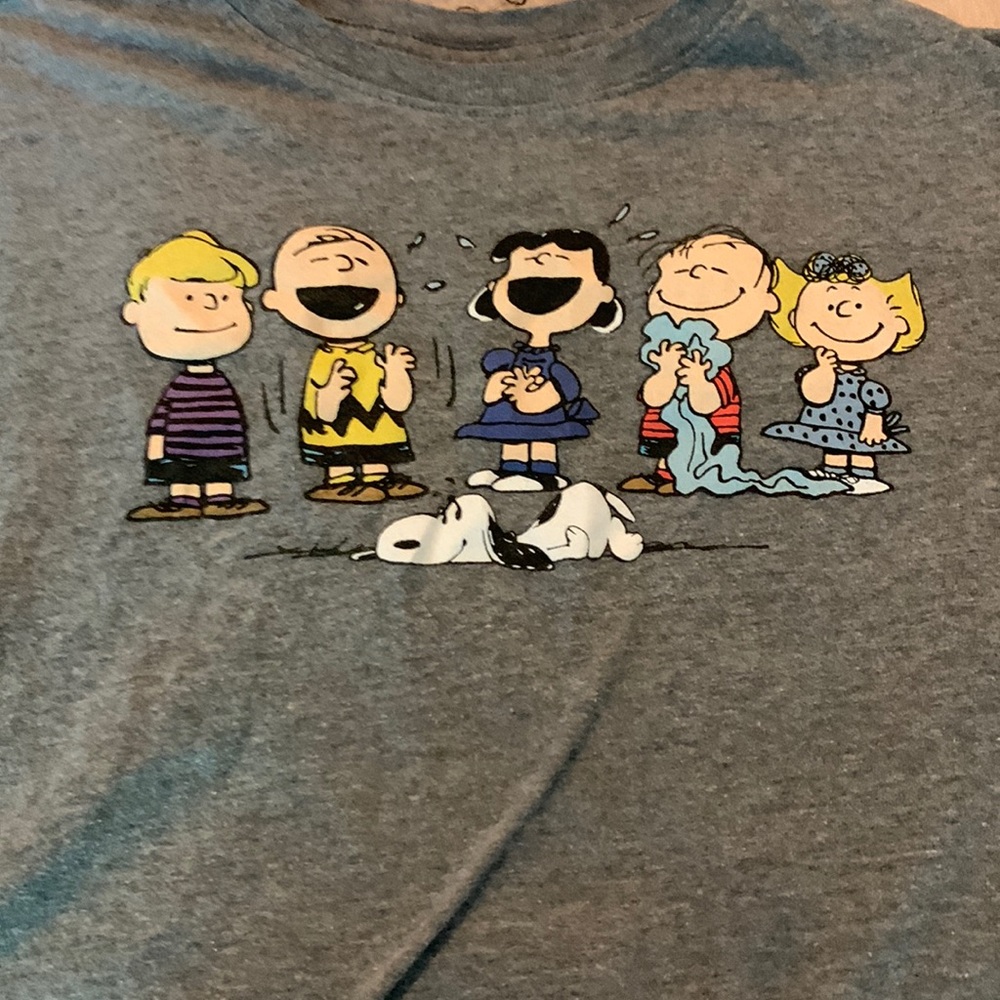 Peanuts grey T shirt